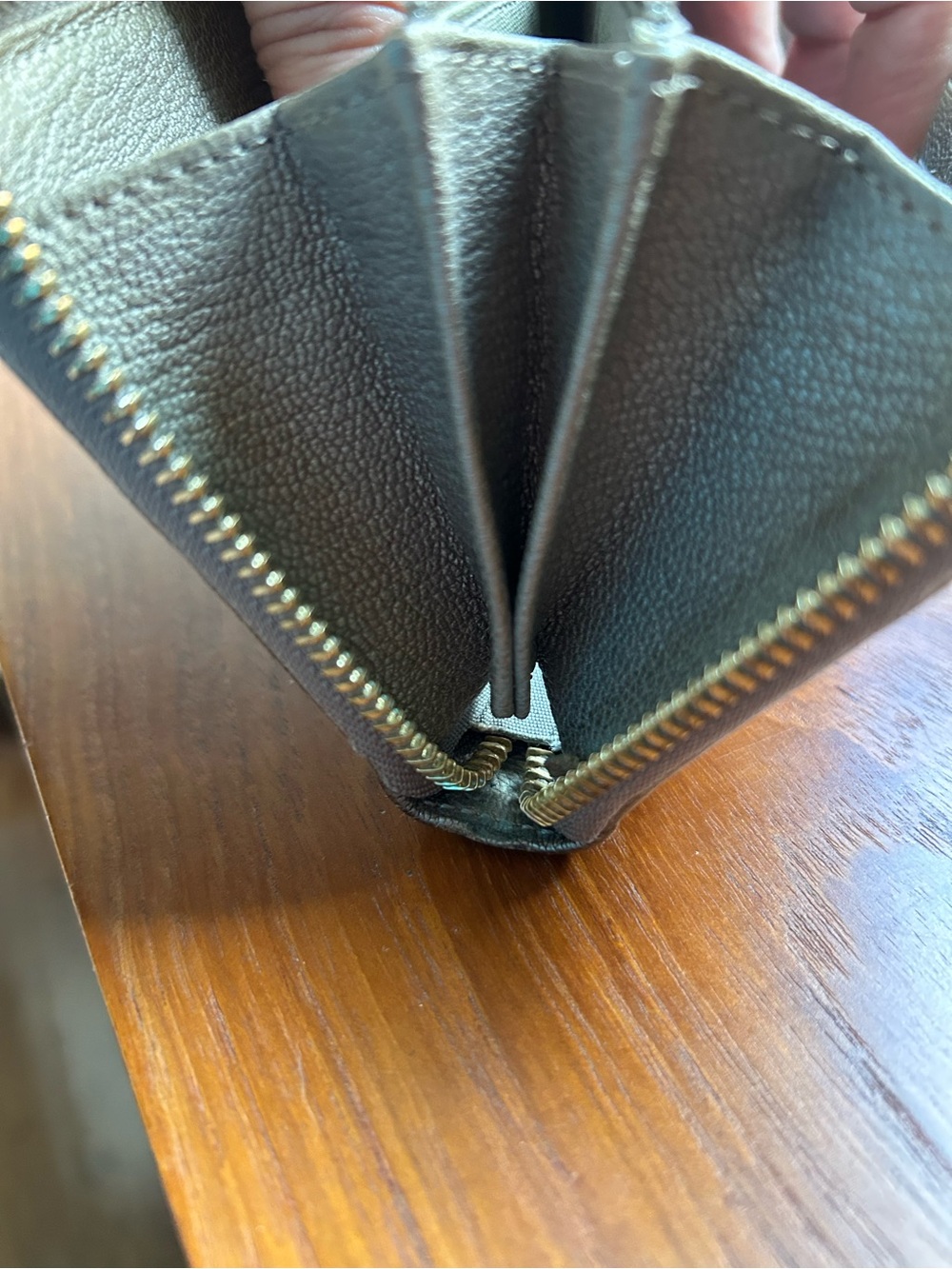 Jimmy Choo Filipa Metallic Silver Star-Studded Zip-Around Continental Wallet - Picture 8 of 14